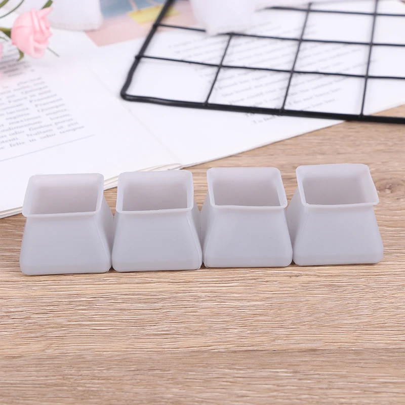 

4Pcs Furniture Table Chair Leg Floor Feet Cap Cover Protector Feet Pads Non-slip Table Chair Leg Caps Foot Bottom Cover