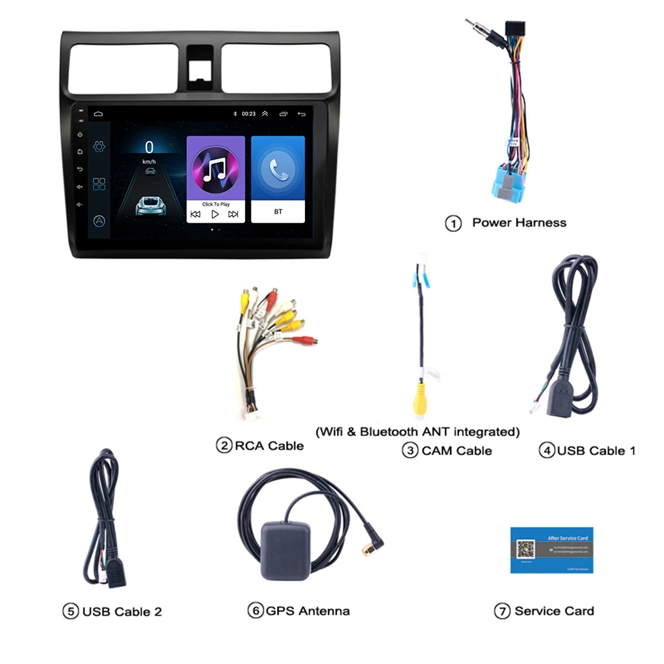 10 1 дюймовый 2.5D IPS закаленный HD мультисенсорный экран Android 2004 NAVI для Suzuki Swift 2010 с