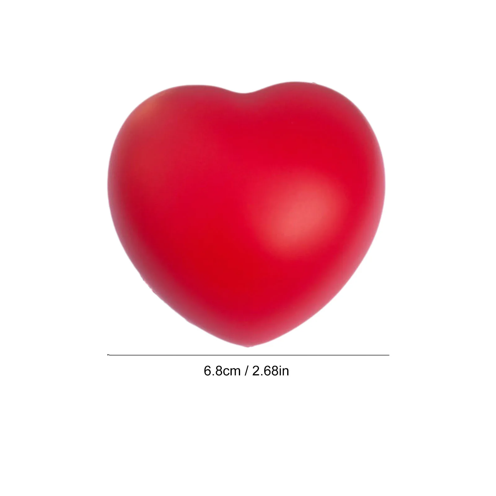 

12pcs Pu Sponge Solid Foam Ball Peach Heart Love Ball Toy Ball Valentine's Day Gift Decoration