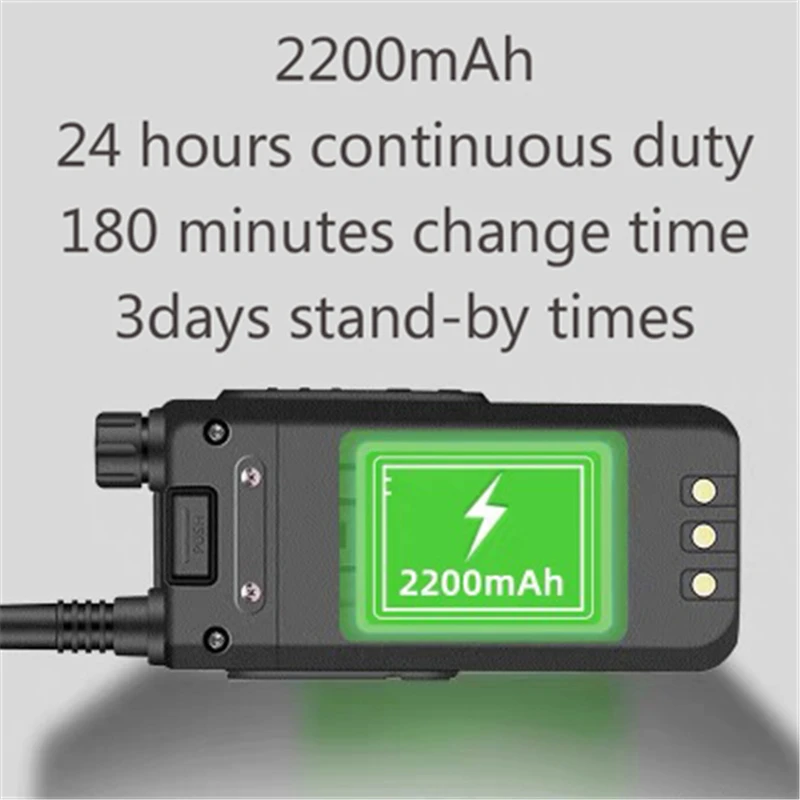 2PCS/LOT Transceiver BF-H6 Walkie-Talkie 10km 10W Ham vhf Radios High Power Transmitter Baofeng Two Way Dual Band Radio 2021 NEW