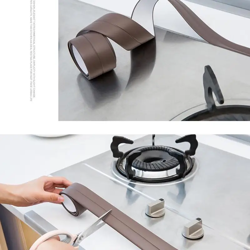 

1 PCS Waterproof Oil Proof Tape Strip Kitchen Sink Paste Gap Beauty Stitch Seam Bathroom Toilet 3.2M 3.8M Length
