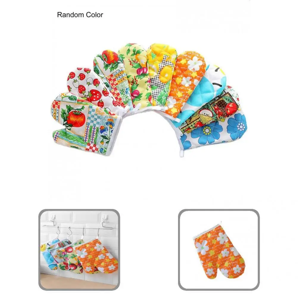

1 шт. перчатка для духовки, полезная Толстая термостойкая перчатка для приготовления пищи, моющаяся легкая перчатка для приготовления пищи