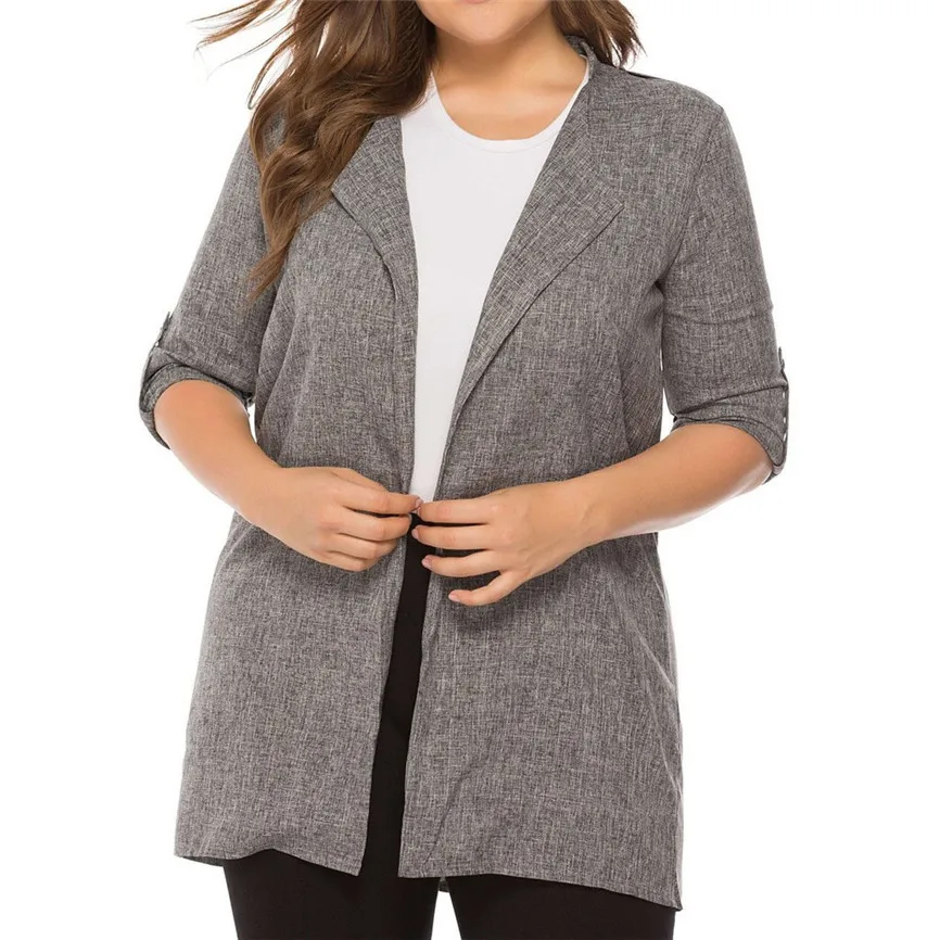 Новинка 2019 женская модная однотонная зимняя повседневная куртка кардиган