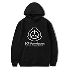 Новые толстовки мужские Scp Foundation, толстовка, Мужской пуловер, хлопковая толстовка, Осень-зима, черная толстовка унисекс 4XL