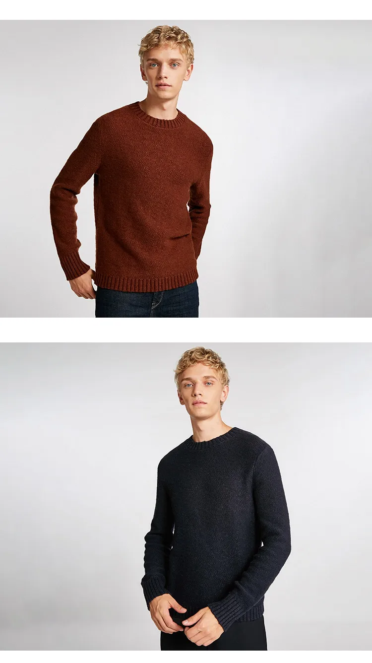 JackJones мужской сплошной цвет шерстяной ткани свитер 218425528