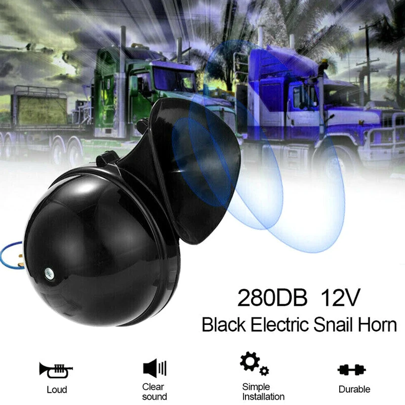 

300db 12v/24v Electric Air Horn Loud Sound Trumpet For Car Truck Boat Train Auto Falante Automotivo Alto Falante Automotivo