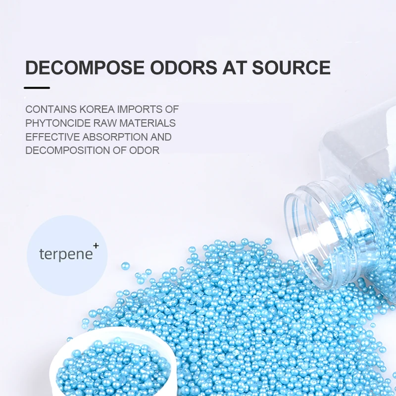 Дезодорант шарики для кошачьего туалета с активированным углем 300 г|Лотки и