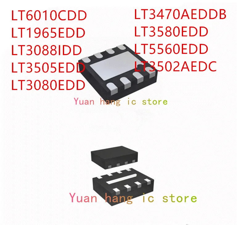 10 шт. LT6010CDD LT1965EDD LT3088IDD LT3505EDD LT3080EDD LT3470AEDDB LT3580EDD LT5560EDD LT3502AEDC IC 10 шт. LT6010CDD LT1965EDD LT3088IDD LT3505EDD LT3080EDD LT3470AEDDB LT3580EDD LT5560EDD LT3502AEDC IC