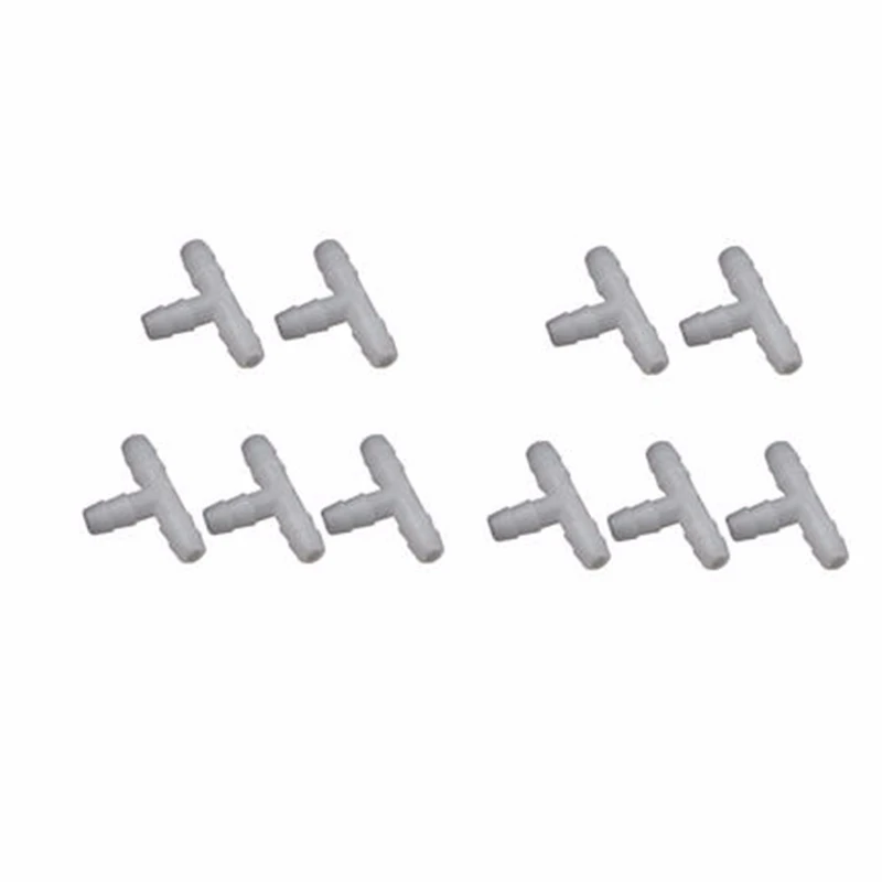 10pcs Автоматическое устройство орошения быстрый разъем тройник затычка с крестом разъем 5 м водяной шланг капельная стрелка ирригационная система аксессуары - Цвет: 10pcs