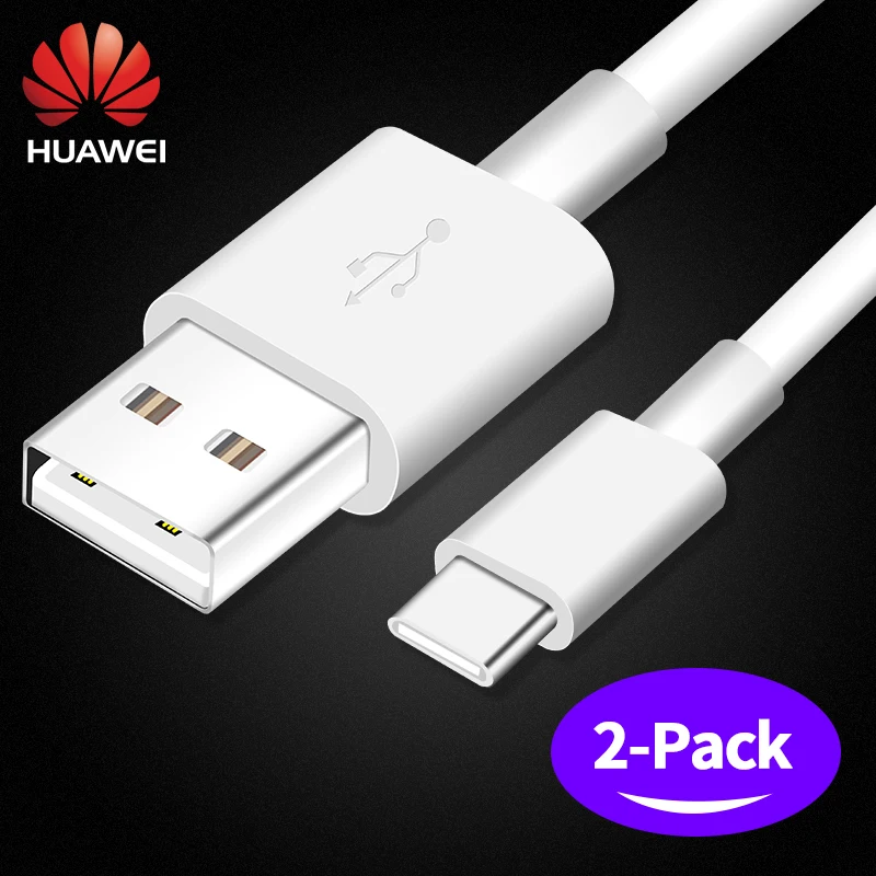 Huawei P9 автомобильное быстрое зарядное устройство 2 USB Supercharge 9V2A usb type C кабель M5 Pro Lite Nova 2 s 3 4 3e 4e Honor 8 9 V8 V9 Note8 - Тип штекера: Two USB C Cable