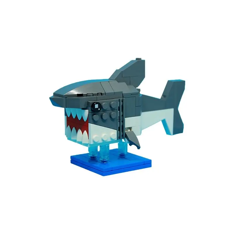 

MOC Mechanical Shark Model Building Blocks Bricks Sea Animal Sharkby Leewan Creative Deep Sea Creature Parts Toys Birthday Gifts