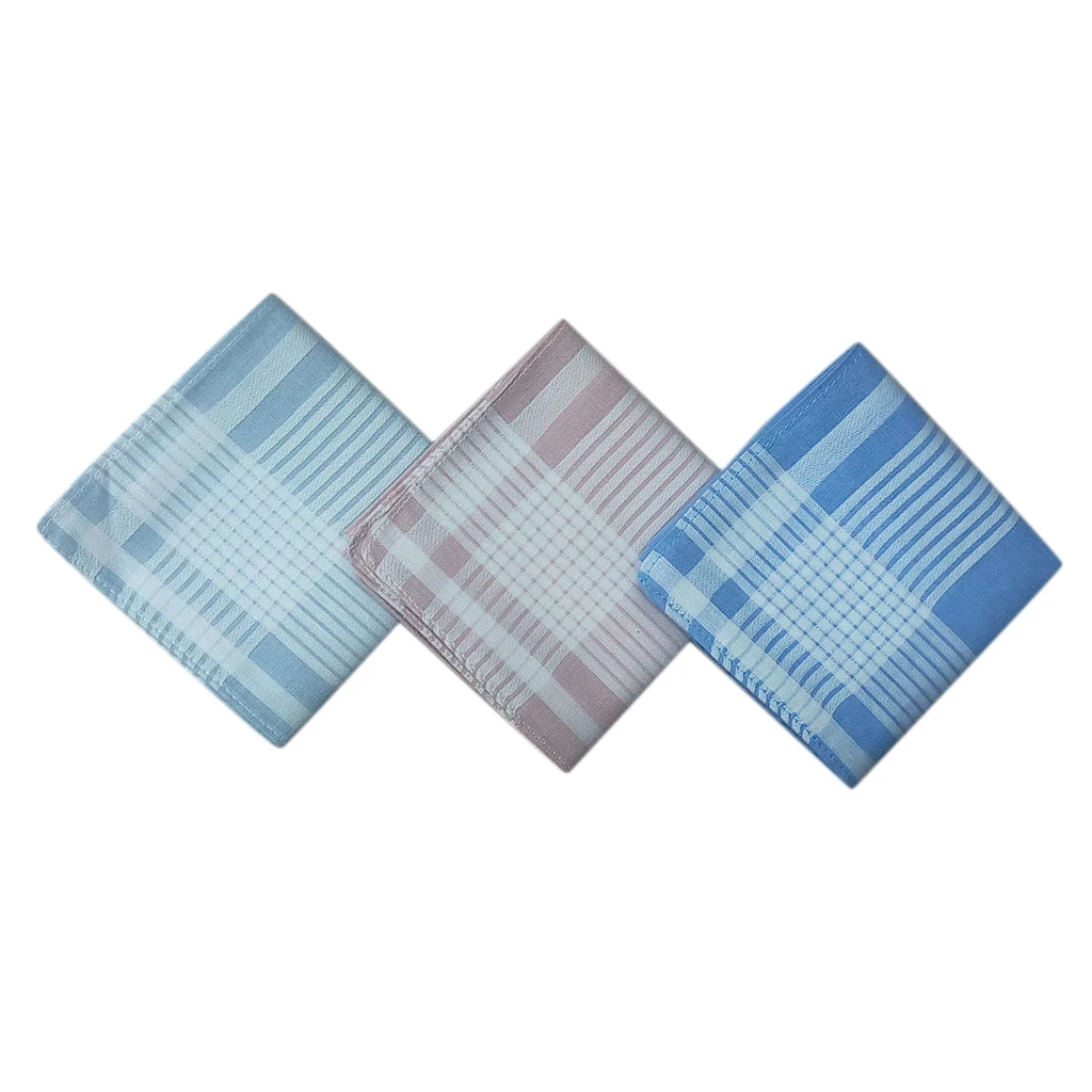 

12pcs Men Check Handkerchiefs Cotton Pocket Square Hanky Handkerchief