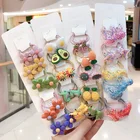 Милые Мультяшные эластичные украшения для волос принцессы цветок женский подарок Детская бабочка резинки для волос держатель головной убор