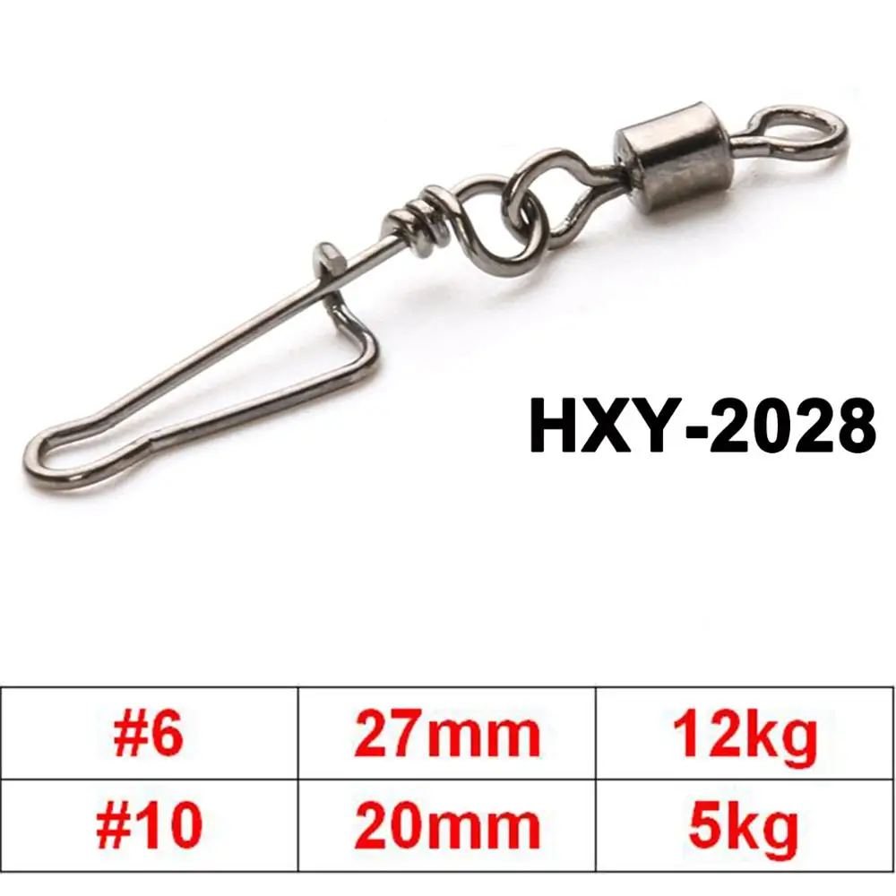 HXY-2028 50pc Maximumcatch 20 штук#1-6 шарикоподшипник поворотный с твердым кольцом рыболовный Поворотный разъем из нержавеющей стали инструменты - Цвет: HXY-2028 50pc
