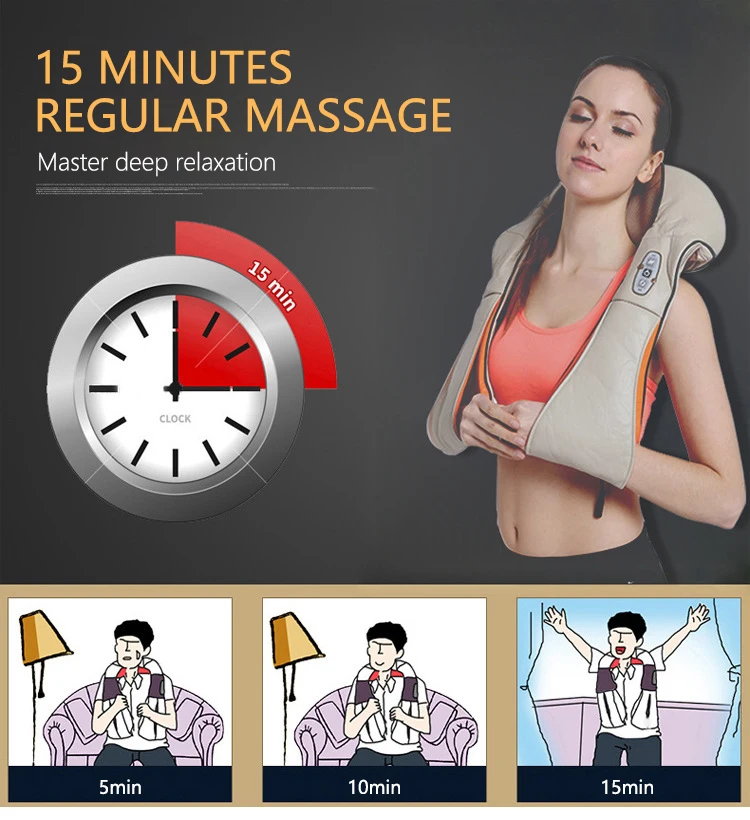 4D многофункциональный электрический массажный шаль массажер для тела и шеи U