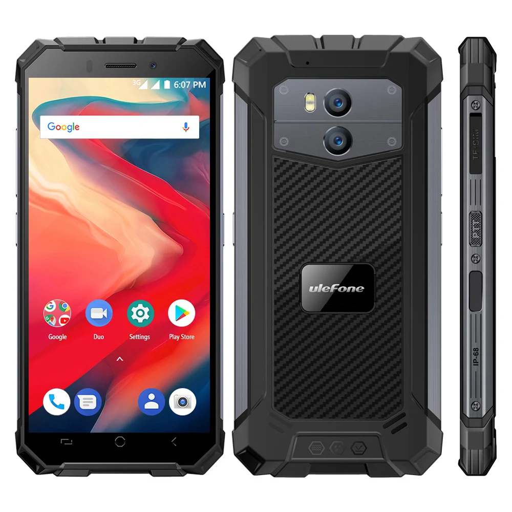 Смартфон Ulefone Armor X2 влагозащита IP68 3G HD экран 5 дюйма четырёхъядерный на базе Android 8 1