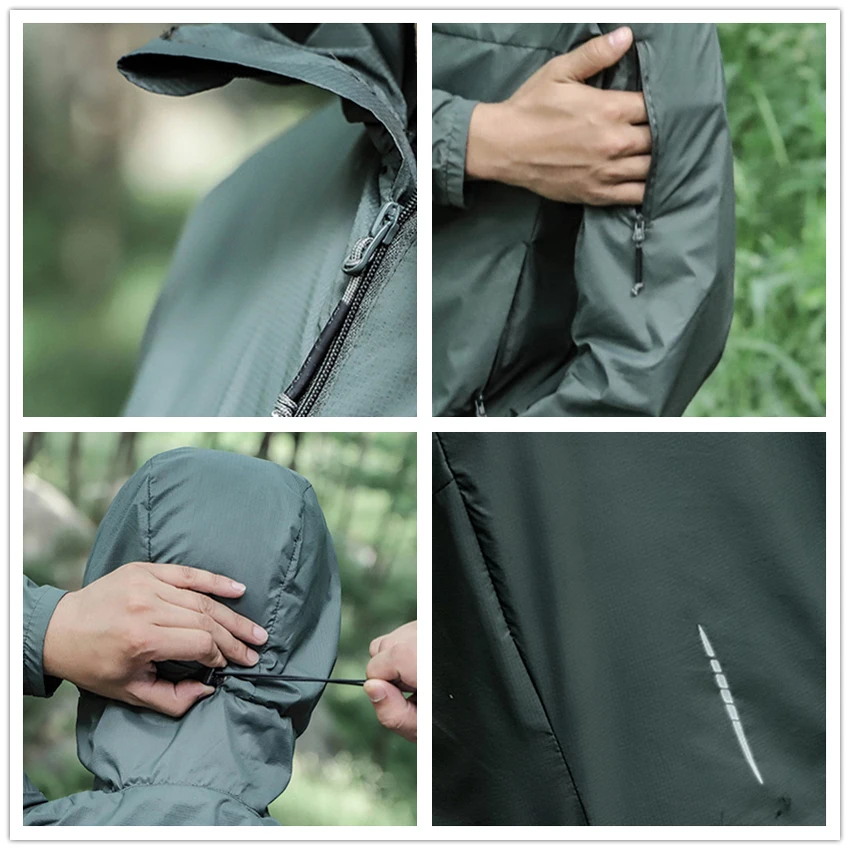 Мужская быстросохнущая кожанная одежда Mountainskin уличная спортивная