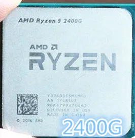 AMD Ryzen 5 2400G R5 3 6 ГГц четырехъядерный восьмипоточный процессор 65 Вт YD2400C5M4MFB разъем