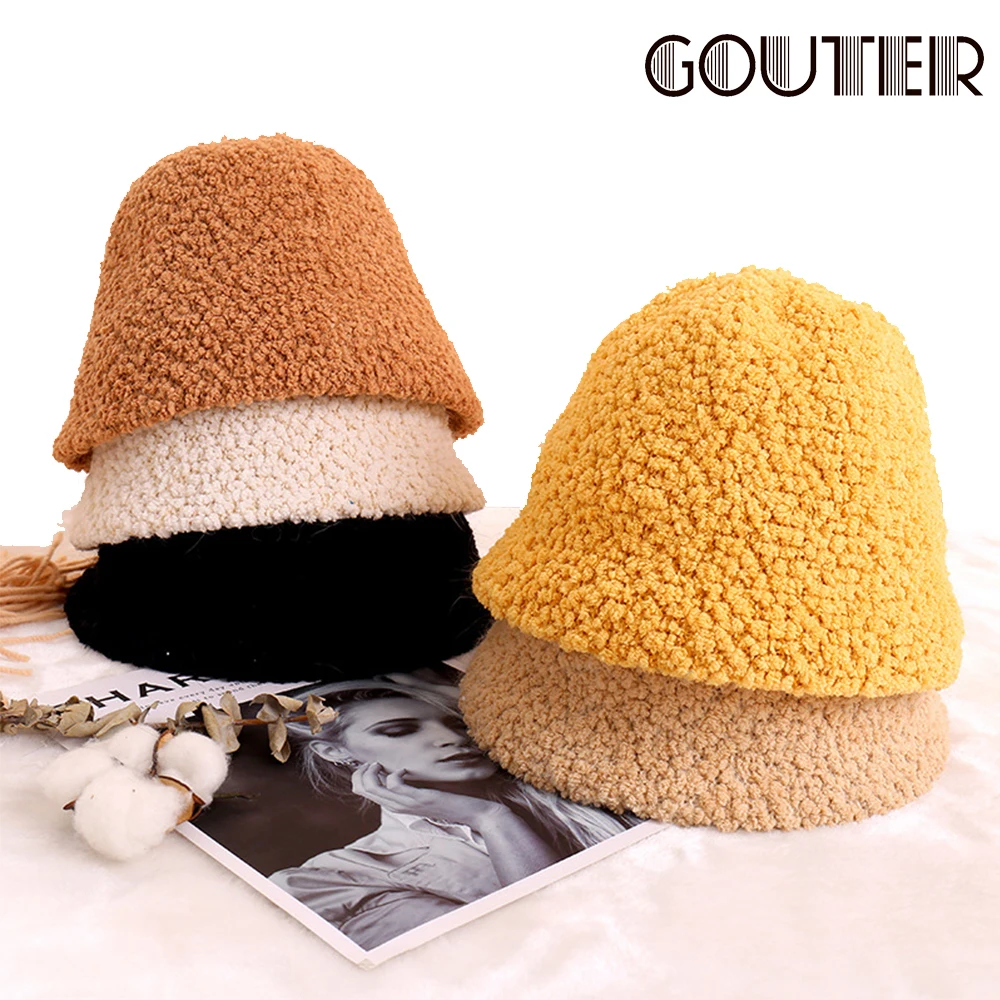 GOUTER Панама зимняя женская осенняя теплая меховая шляпа для путешествий