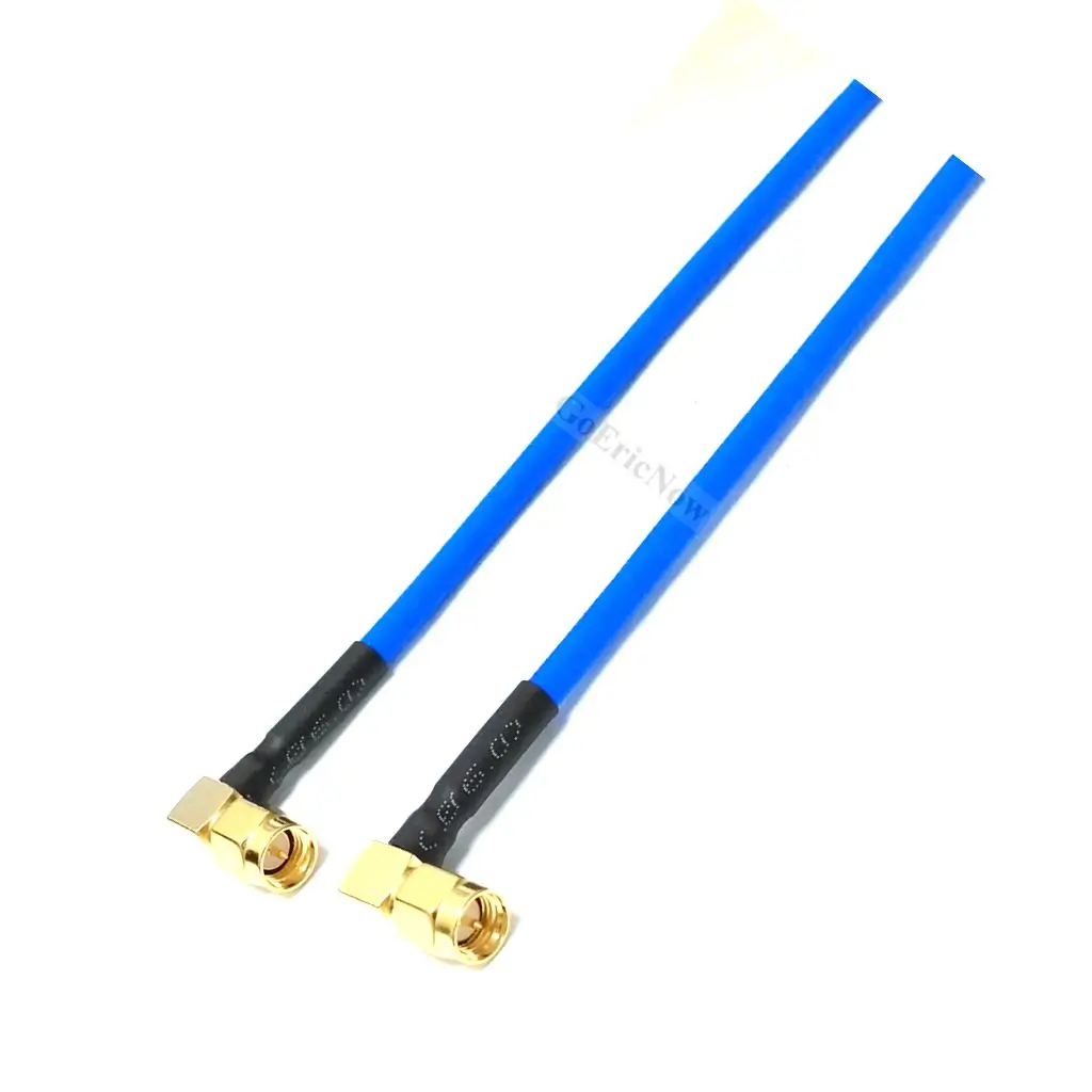 5 шт. RF белый/синий отрезок прямоугольный SMA штекер на Полужесткий кабель-адаптер