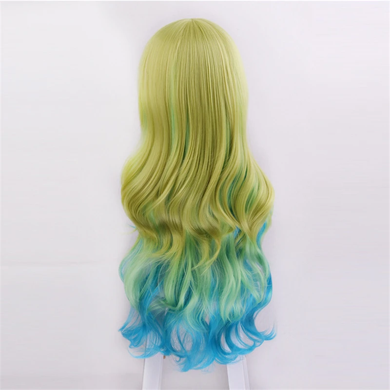 

Miss Kobayashi's Dragon Maid Quetzalcoatl Lucoa Cosplay Wigs Women Long Wavy Ombre Role Play Heat Resistant Synthetic Hair Wig
