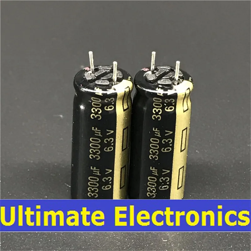 200 шт./пакет 3300 мкФ 6 3 В FJ серии 10x25 мм низкий ESR 6.3V3300uF материнская плата конденсатор