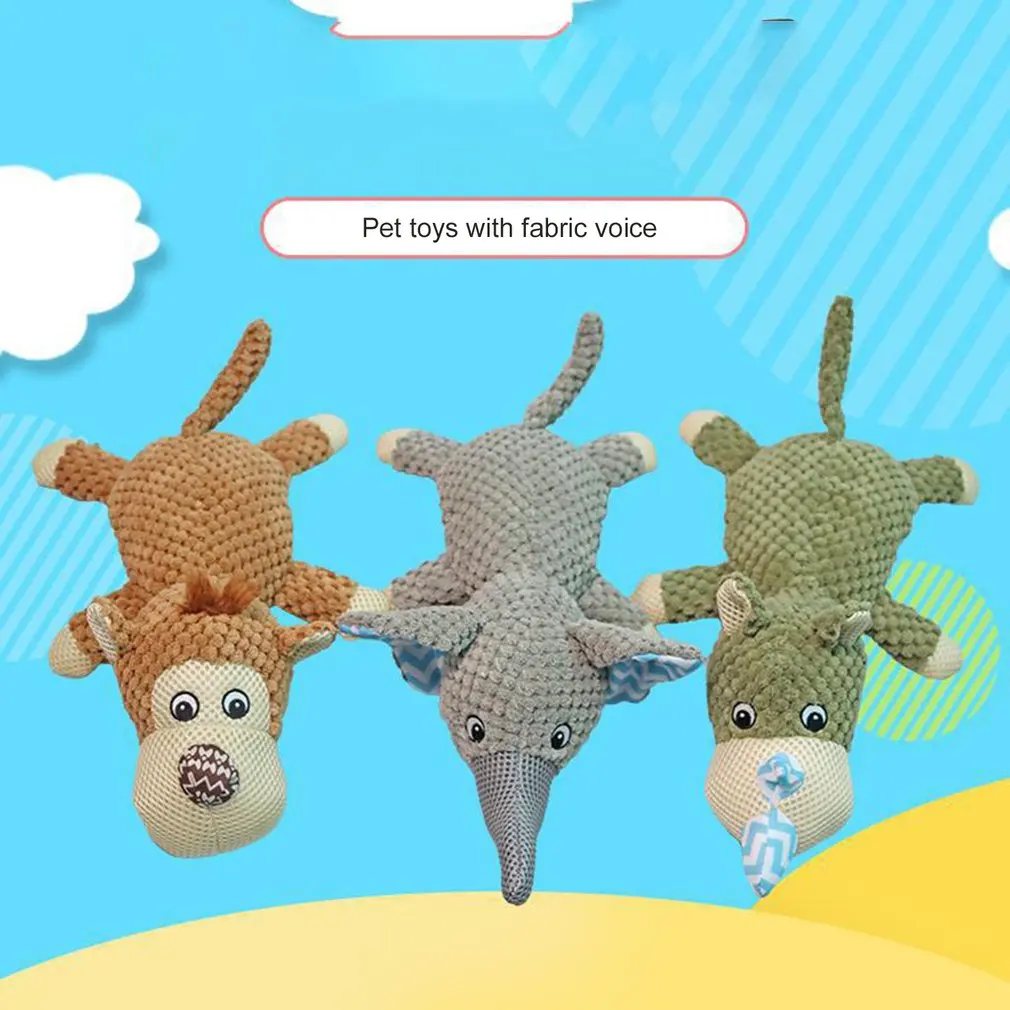 

Dog Plush Toy Squeaky Interactive Puppy Dog Toys With Crinkle Paper Durable Chew Toys For Small Medium Dogs Hot