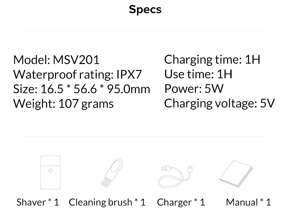 Xiaomi Mijia, Мужская электрическая бритва для бритья, обновленная портативная машина, полностью металлический корпус, для путешествий, умная электрическая бритва, двойная режущая головка