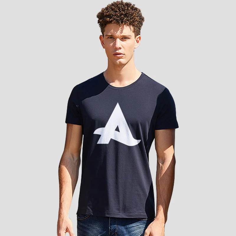 

Summer Casual Cotton Short Sleeves T-shirt Men's AFROJACK Logo Punk Print T Shirt Hip Pop Rock Band Tops Harajuku Tee Plus Size