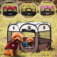 pet dog playpen tent crate room foldable puppy exercise cat cage waterproof outdoor two door mesh shade cover nest kennel houses