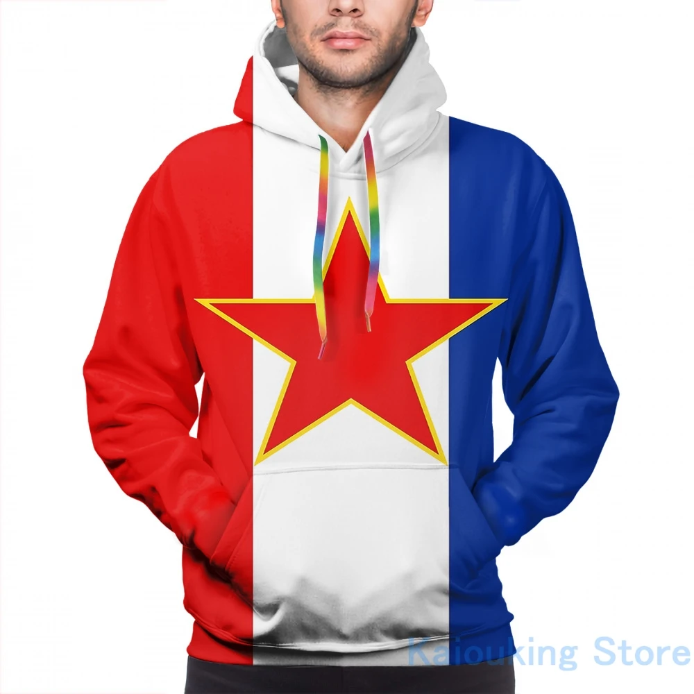 Женская Повседневная Толстовка с принтом флага Сербии