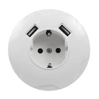 Настенная розетка с двумя USB-портами, 5 В, 2 А