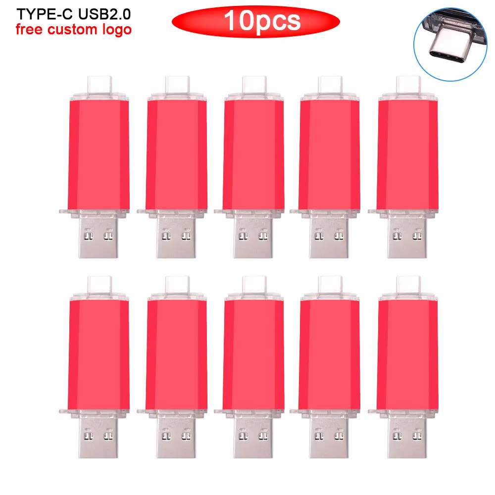 

10 шт./лот USB флеш-накопитель Type C Флешка 8 ГБ 4 ГБ 128 ГБ usb флешка 64 ГБ 32 ГБ 16 ГБ USB флешка 2,0 Флешка устройство Персонализация логотипа