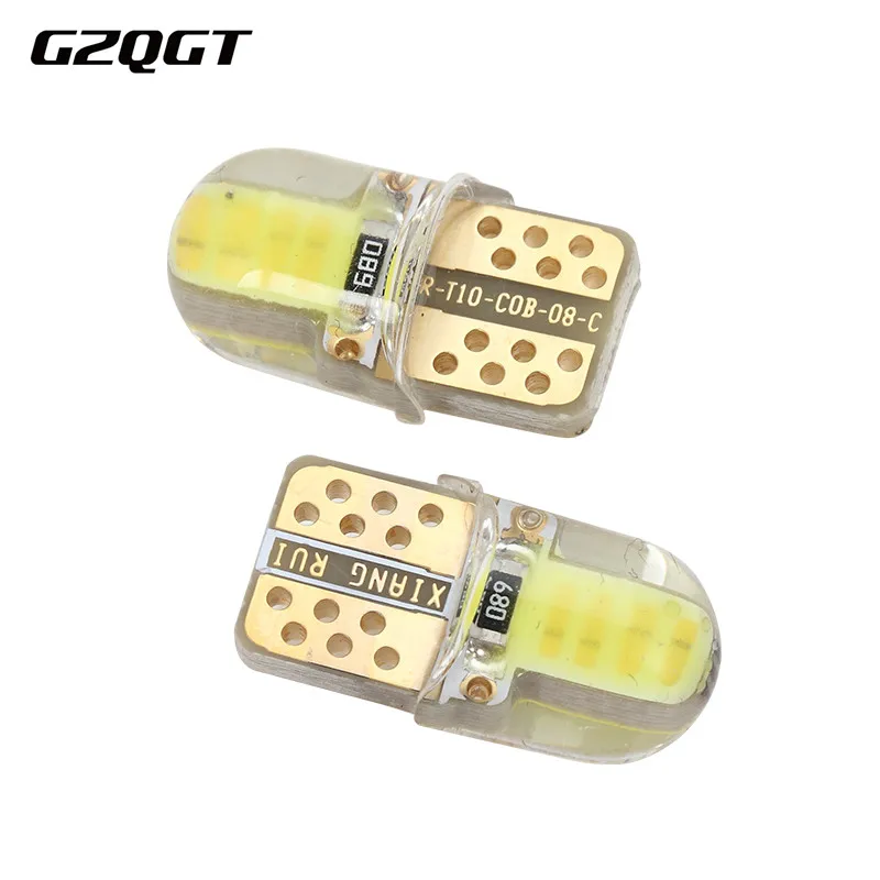 100X LED W5W T10 194 168 COB 8SMD светодиодная парковочная лампа авто Клинообразная CANBUS яркая