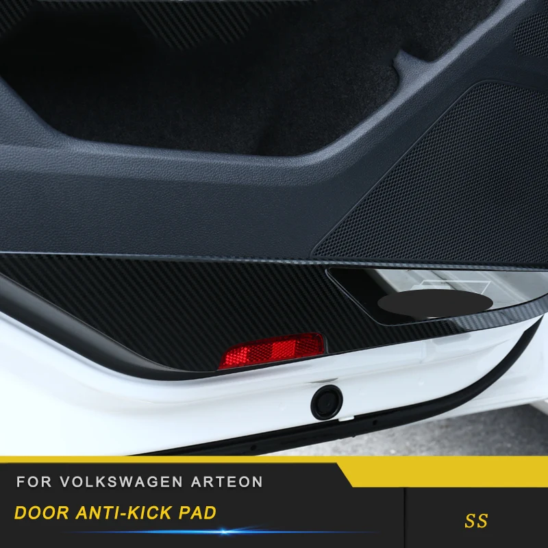 Для VW Volkswagen Arteon автомобильный Стайлинг двери анти-kick Pad хромированный чехол накладка рамка наклейка интерьерные аксессуары