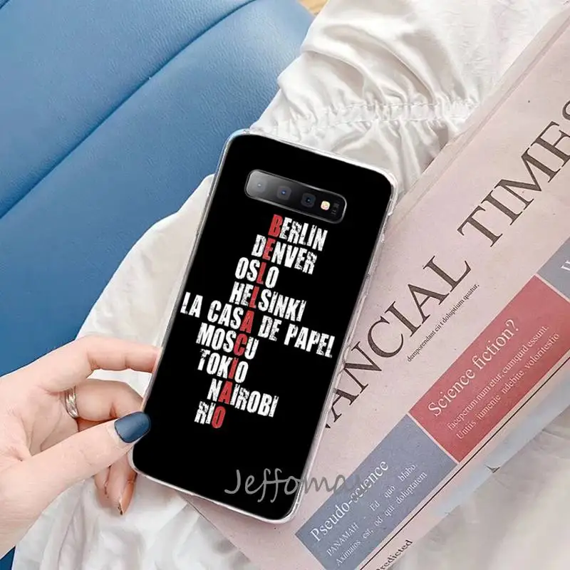 

Spain TV Money Heist House Paper La Casa de papel Shell Phone Case For Samsung Galaxy S5 S6 S7 S8 S9 S10 S10e S20 edge plus lite