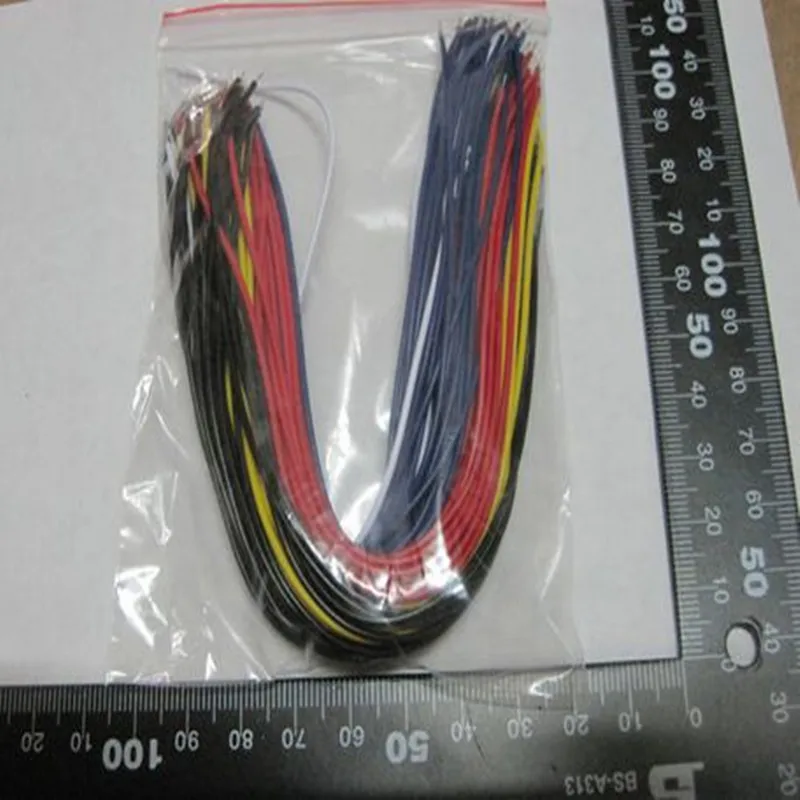 

Two ends tinned small wires, double ends tinned wires, welding cables, DIY use, 20CM length, 5 colors