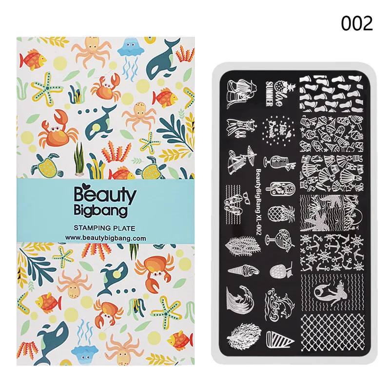 BeautyBigBang 9 шт./компл. цветок изображения Штамповка для ногтей с рисунком собачки и котика пластины для стемпинга ногтей трафарет для нейл-арта, шаблон стемпер для ногтей