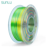 sunlu 1 75 silk pla filament for 3d printer silk texture pla 3d filament rainbow 3d printing materials
