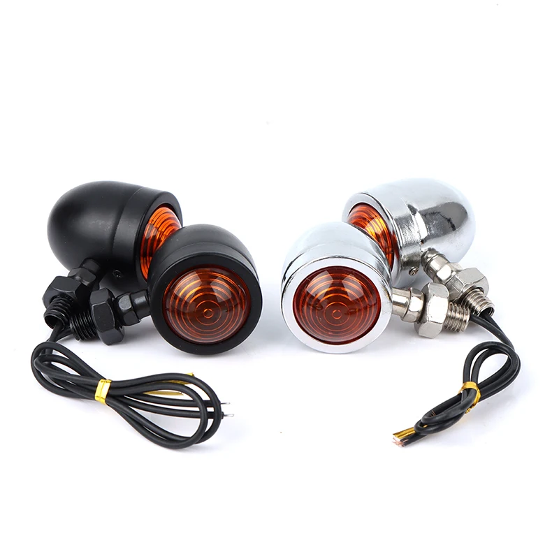 Индикатор поворота мотоцикла с 2 пулями 12 В металлический корпус двигателя и
