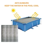 Прямоугольный чехол для бассейна, нагревательный брезент, теплоизоляционная пленка для внутреннего и наружного бассейна, 4 размера