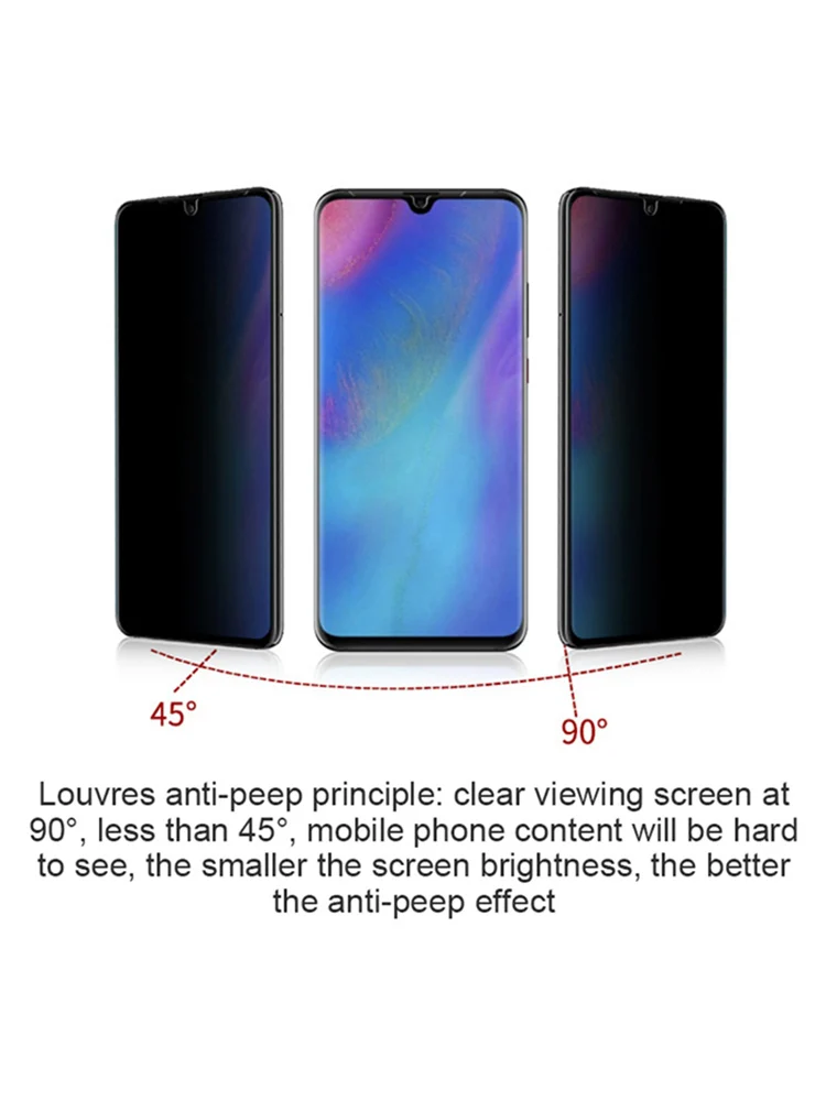 Противошпионская пленка из закаленного стекла Защита экрана для Huawei Mate20/Mate20 Pro