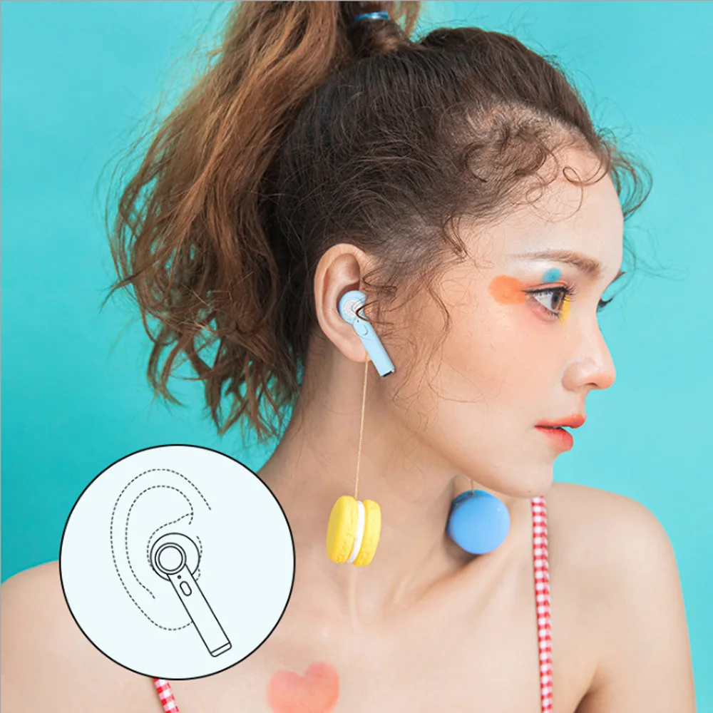 2020 Новинка D021 TWS Macaron цветные беспроводные наушники Bluetooth 5 0 супер бас звук eVC8 HD