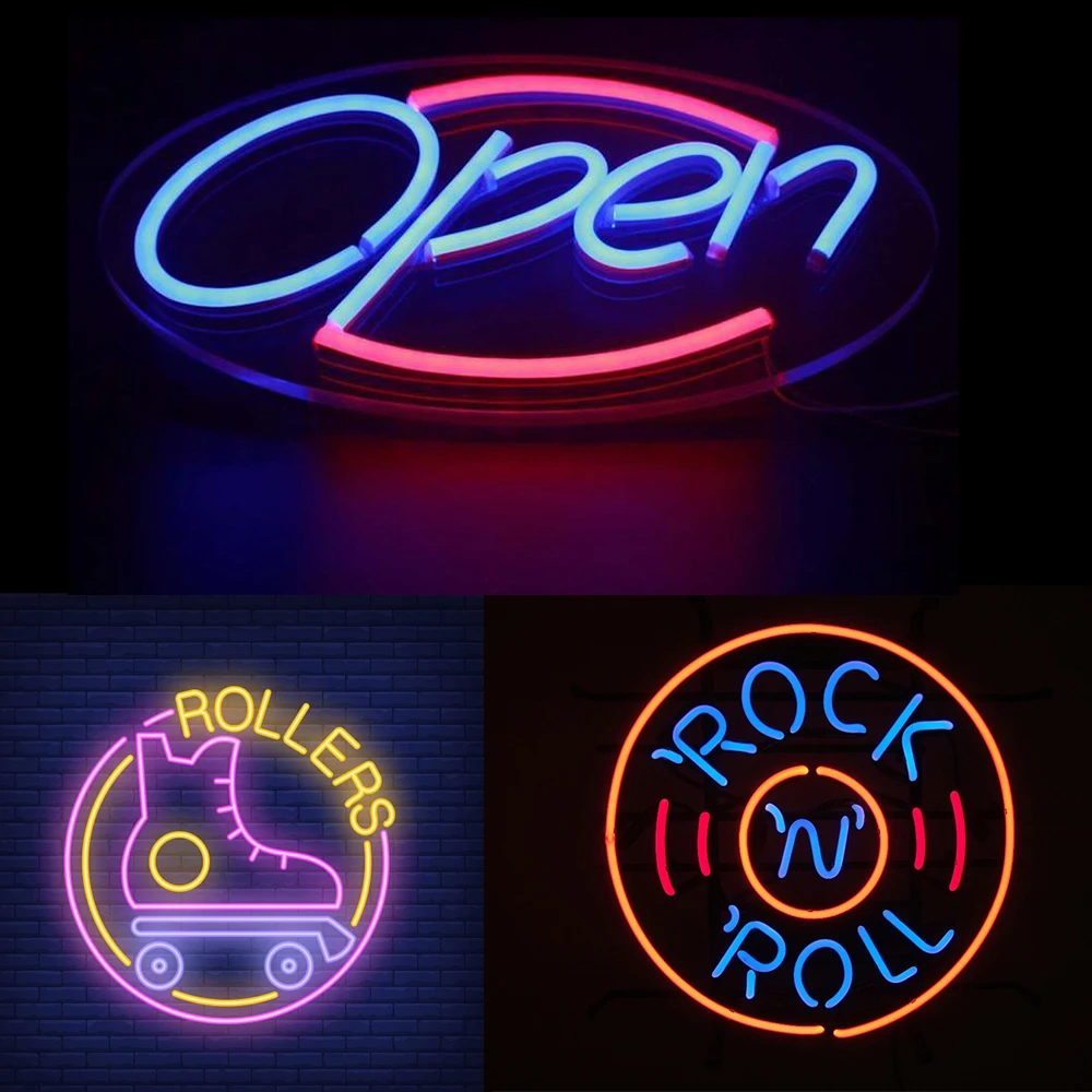 Гибкий светодиодный неоновый светильник с поворотом на 360 градусов для