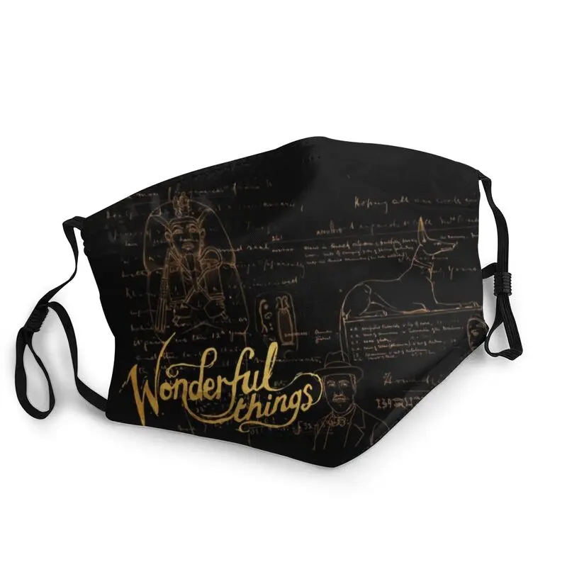 

King Tut And Howard Carter Non-Disposable Face Mask Unisex Adult Egyptian Egypt Pharaoh Protection Cover Respirator Mouth Muffle