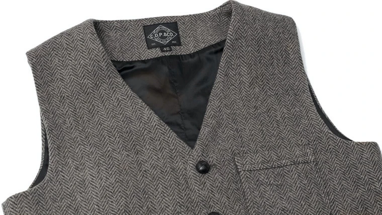 Мужской костюмный жилет светильник-голубого цвета однобортный смешанного для