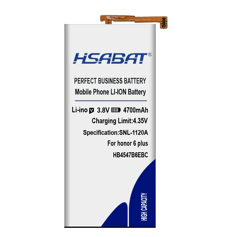 HSABAT 4700 мА/ч, HB4547B6EBC Батарея чехол для HuaWei Honor 6 Plus 6plus PE-TL20 UL00 TL10 CL00