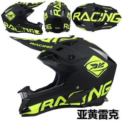 

New type cross country helmet motorcycle helmet mountain cross country helmet goggle mask gloves three piece set for riding
