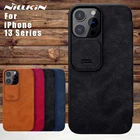 Чехол Nillkin из искусственной кожи для iPhone 13 Pro Max, 360 дюйма, защитная задняя крышка для Apple iPhone 13 Pro