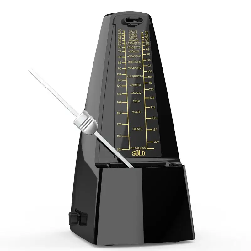 

Solo S-350 Mechanical Metronome Vintage Tower Shaped For Guitar Bass Bell Ring Tower for Guitar Bass Piano Violin Seth Thomas